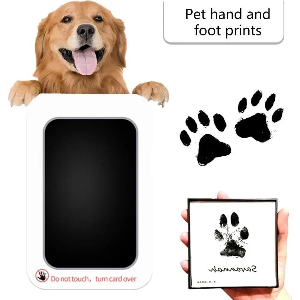 Kit de Impressão de Patas para Gatos e Cães, Almofada de Tinta Não Tóxica e Sem Contato para Lembranças de Animais de Estimação