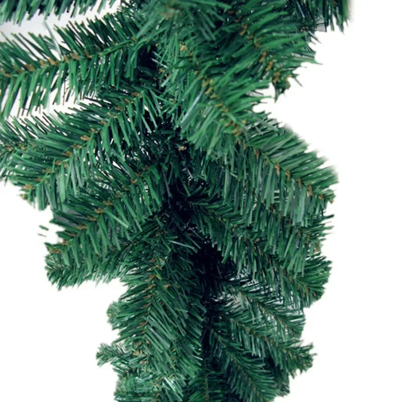 2.7m verde artificial guirlanda de natal poinsétia guirlanda de flores de natal árvore de natal rattan pendurado ornamento decoração