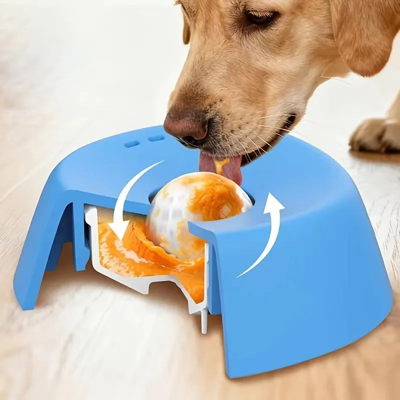 Tigela de Alimentação Lenta para Cães e Gatos, Anti-Engasgo, para Petiscos Líquidos, Iogurte e Ração Saudável, Acessórios para Cães