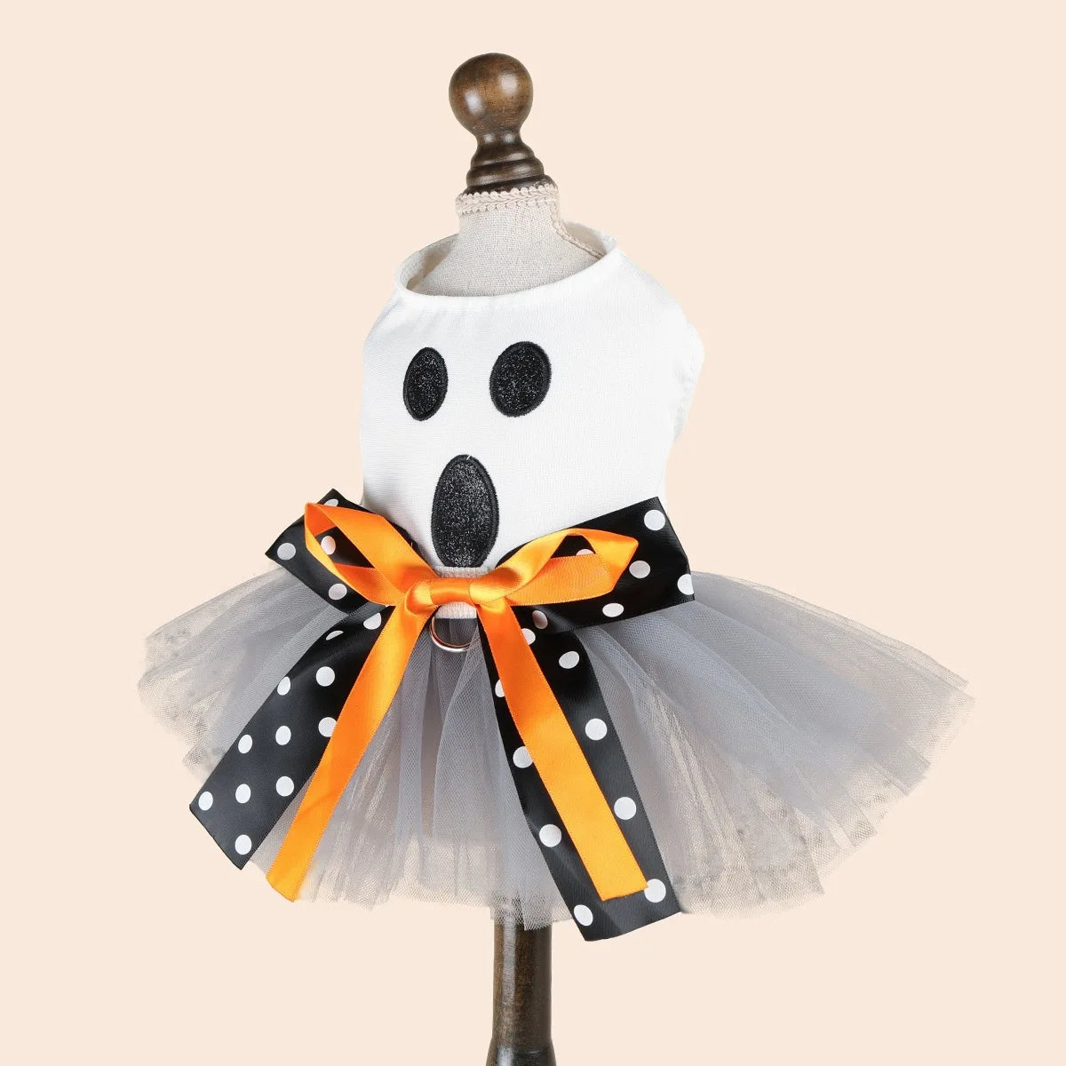 Fantasias de Halloween para Cães: Vestido Elegante para Pets com Saia Tutu – Colete para Cadelas de Outono/Inverno, para Poodles e Raças Pequenas, Gatos