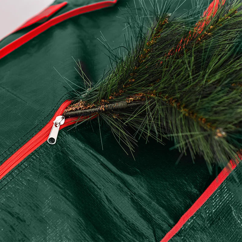 Saco de armazenamento de árvore de natal, árvores de natal artificiais com alças reforçadas duráveis, zíper duplo, à prova d'água