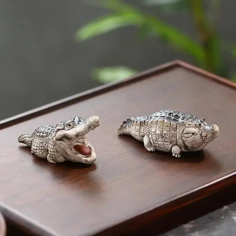 1 Peça de Ornamento de Chá Boutique, Pequenos Animais Engraçados Feitos à Mão, para Cerimônia do Chá, Decoração Financeira, Brinquedo, Presente, Decoração de Mesa para Casa
