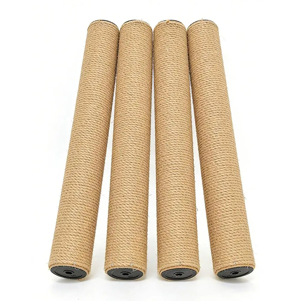 Poste Arranhador de Sisal para Gatos, Brinquedo Anti-Arranhões para Cuidado das Garras, Peças de Reposição Destacáveis DIY para Árvore de Gatos, Suprimentos Domésticos para Gatos de Estimação