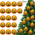 Enfeites Suspensos de Halloween: Fantasminha Branco Fofo e Abóbora Laranja, Decorações Mini de Plástico para Árvore de Halloween, Decoração de Festa