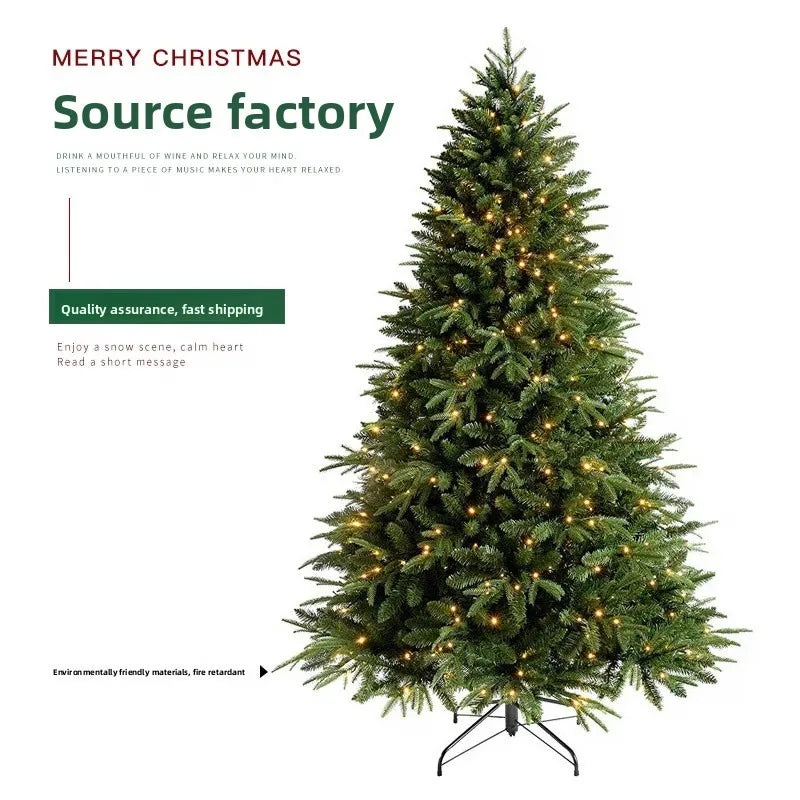 Decore a árvore de Natal em 2027. Material misto de PE de alta qualidade. Design Seguro. 1,2 a 2 metros. Ideal para encontros familiares.
