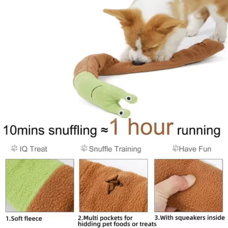Brinquedos para animais de estimação em forma de caracol para cães e gatos, quebra-cabeças de treinamento para ocultar odores, tapetes divertidos para cheirar, jogo interativo para gatos e cães