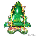 Balão Metalizado de Natal: Boneco de Neve, Rena, Árvore de Natal, Caixa de Presente, Bengala Doce, Luminária de Rua - Decoração de Festa de Inverno e Natal