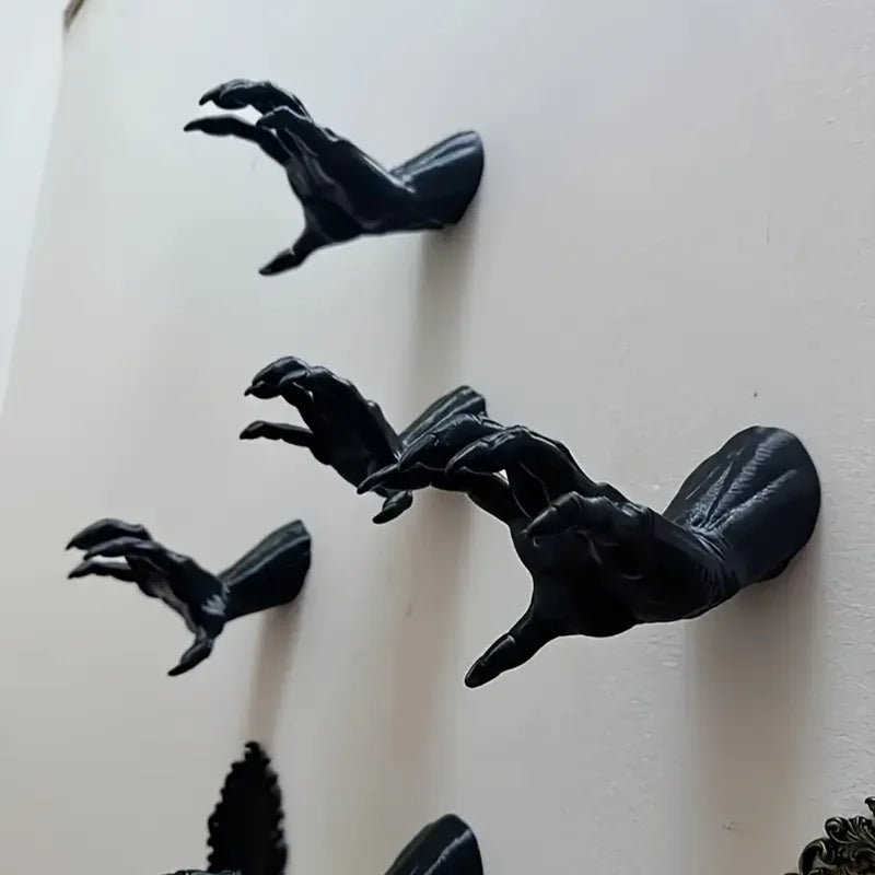 Decoração de Halloween, Decoração de Parede com Mãos Assustadoras, Decoração de Parede Horripilante, Mãos de Diabo, Decoração de Mãos de Bruxa