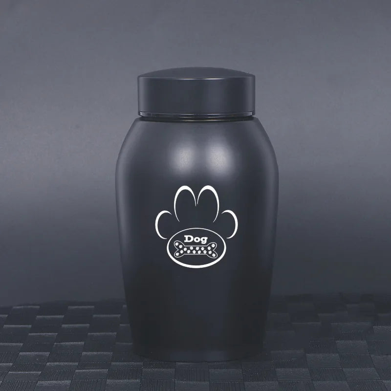 2025 aço inoxidável cinzas do cão urna cão gato pássaro mouse cremação cinzas urna pet lembrança frasco selado funeral para cães suprimentos