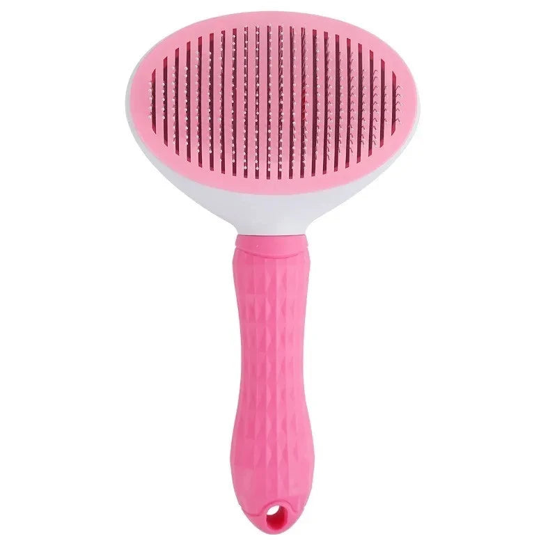 Escova para cães e gatos, pente autolimpante para remoção de pelos de animais de estimação, ferramentas para limpeza de cães e gatos, acessórios para cães