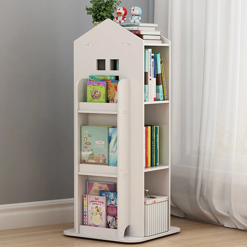 【Breeins】Madre de casa infantil, estante rotativa, livros, brinquedos, organizador de armazenamento, prateleira, armário, decoração de casa