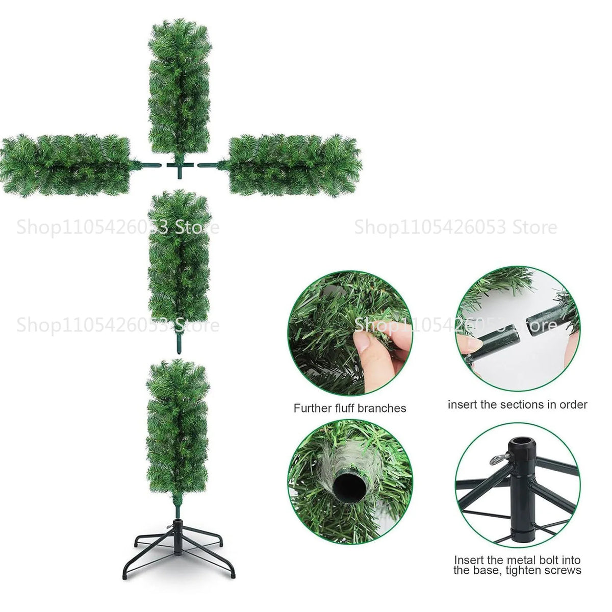 Decoração de interiores de Natal, árvore de Natal, cruz, árvore de Páscoa