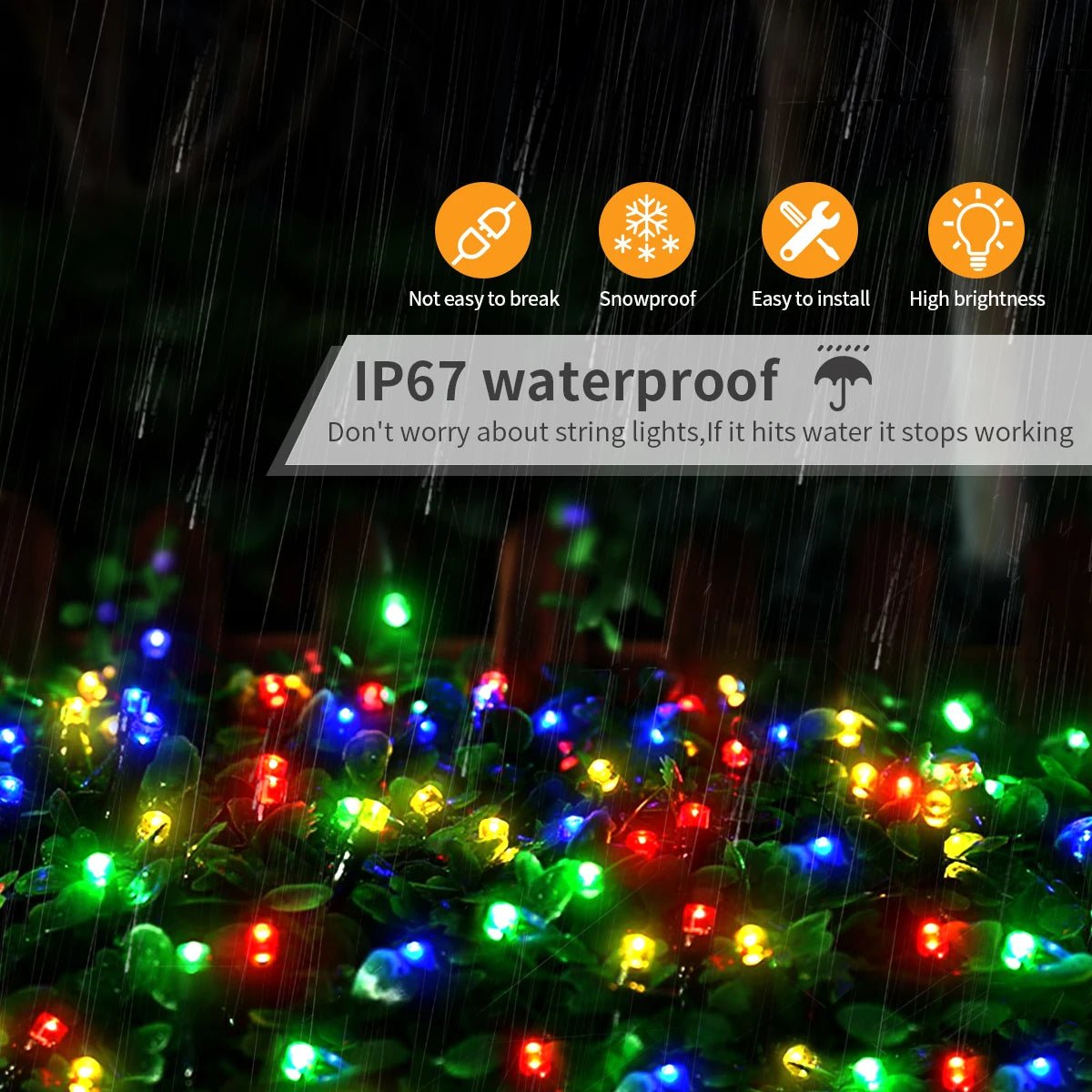 2025 decoração de ano novo led luz de natal branco/quente/rgb à prova dwaterproof água luzes da corda de fadas para cortina iluminação festa de casamento