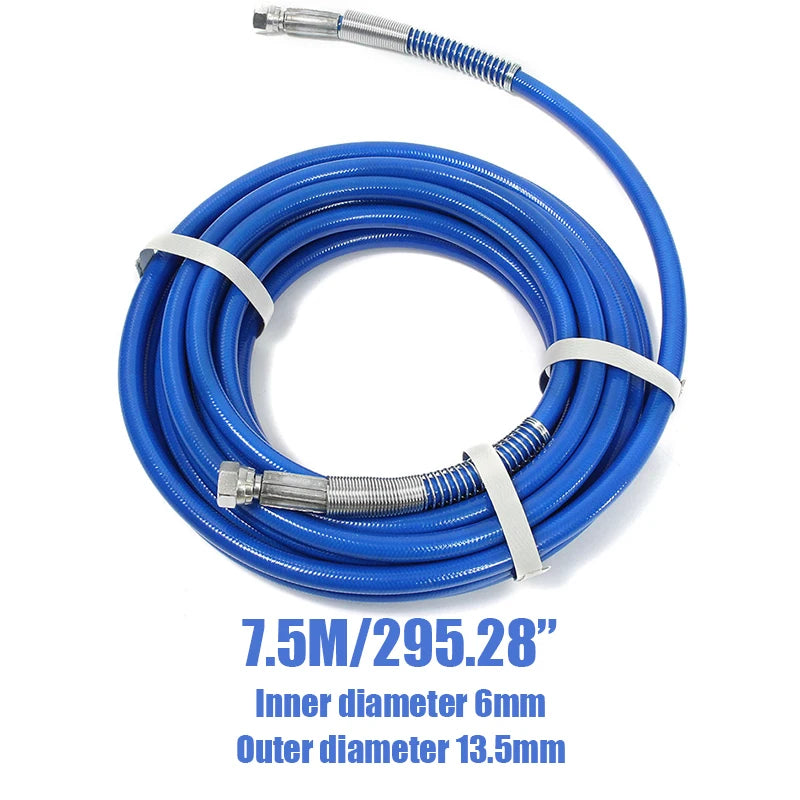 Tubo de limpeza de alta pressão, 7.5/10/13/15m, 5000psi, pulverizador mal ventilado, mangueira de pintura com bico, pistola de pulverização, ferramenta de mangueira de limpeza de água