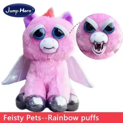 Boneco de Animal de Tamanho Médio Feisty Pets, Panda com Rosto Intercambiável, Brinquedo Interativo para Crianças Kasa & Pet