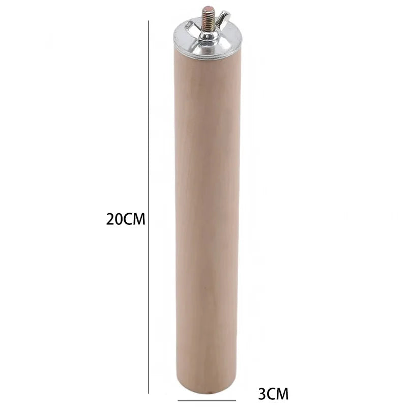 Papagaio animal de estimação cru pé vara de madeira pendurado suporte rack brinquedo sticksstand periquito ramo poleiros para gaiola de pássaros barra suprimentos para animais de estimação