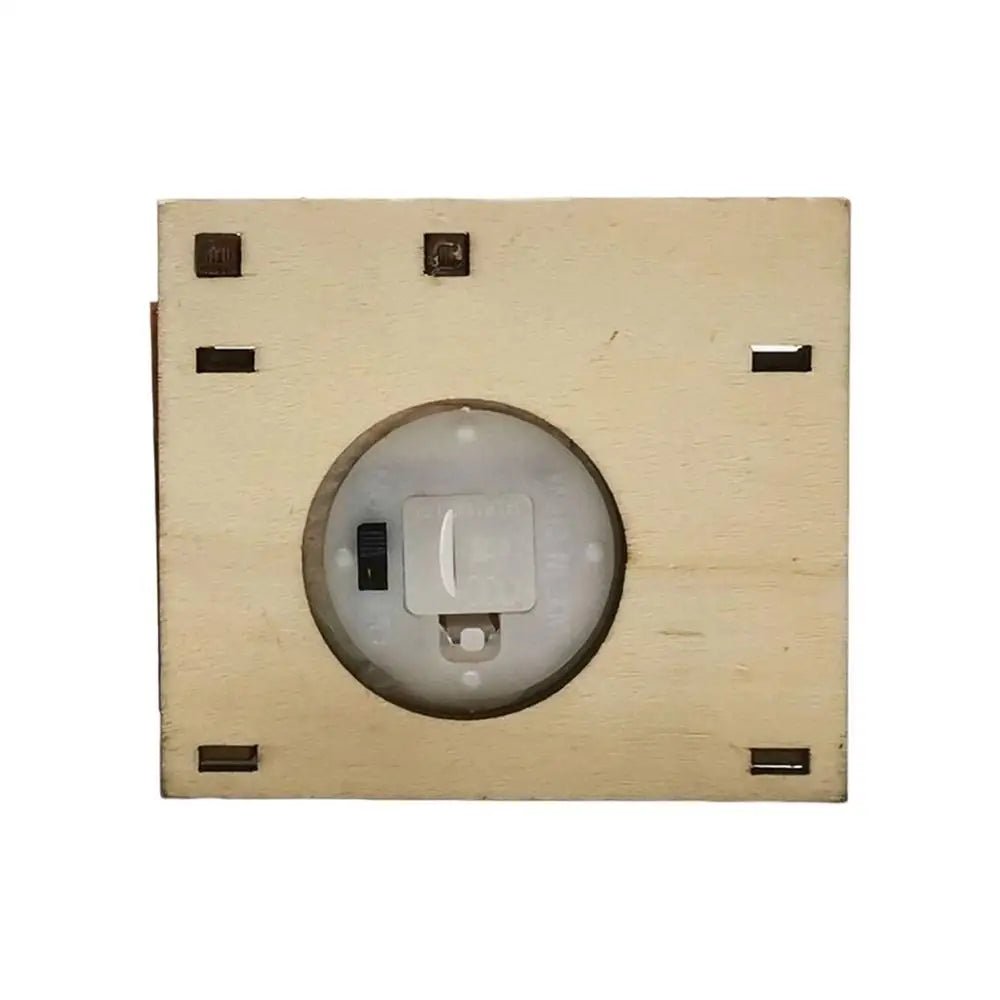Luz de Natal LED com cordão Bateria Lanterna de incandescência de madeira Casa pequena Pingente para decoração de mesa