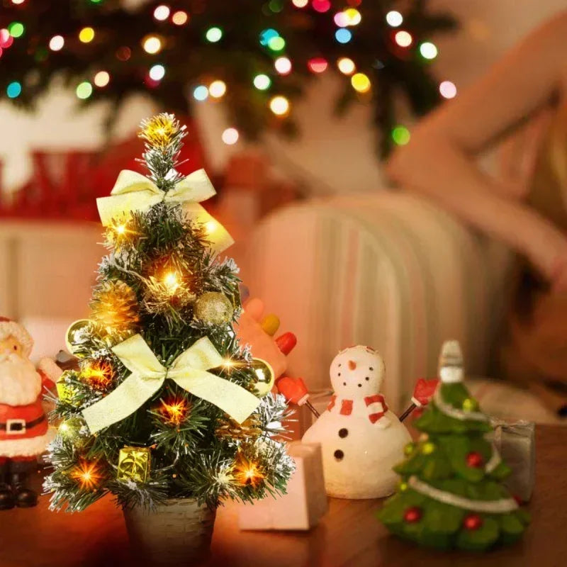 40cm led árvore de natal nightlight led luz pinho agulha árvore mini árvore de natal decoração de mesa ornamento presente de ano novo