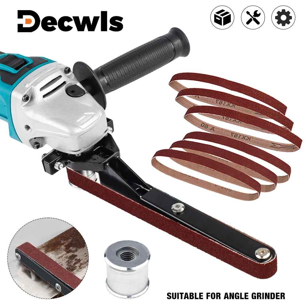 Moedor Mini lixadeira, polidor sem fio portátil doméstico, M10-M14 Acessórios de lixadeira de correia de modificação de moedor de ângulo multifuncional, ferramentas de moagem, adequado para moedor de ângulo elétrico