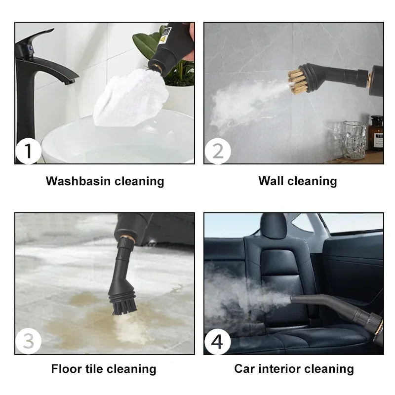 Limpador a Vapor Portátil de Alta Temperatura para Cozinha, Carro, Piso e Mais, 220V