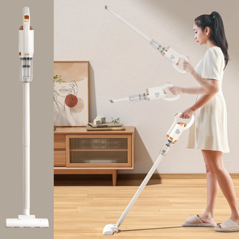 Aspirador de pó portátil sem fio de alta potência, 8500pa, 120w, portátil, para uso doméstico e automotivo, máquina de limpeza de poeira com escova