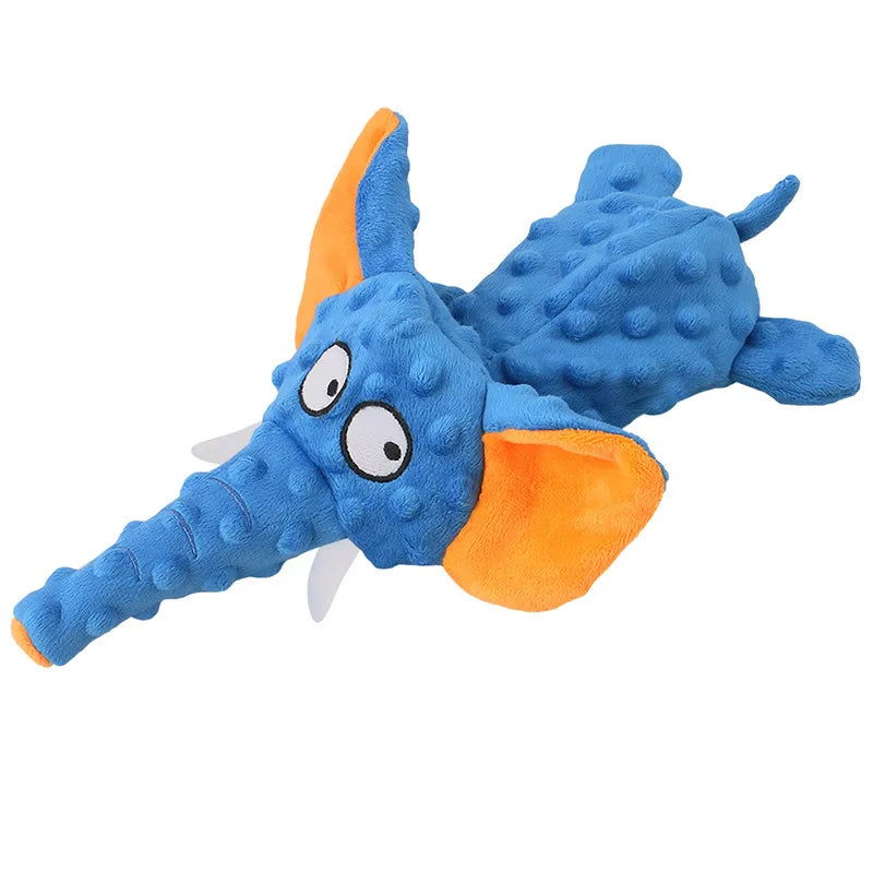 Brinquedos de Pelúcia Pequenos para Cães, Brinquedo Durável em Forma de Elefante com Som, Brinquedo Interativo Indestrutível para Cães, Suprimentos para Filhotes