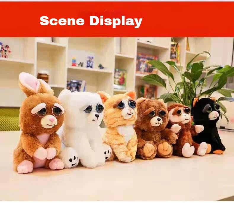 Boneco de Animal de Tamanho Médio Feisty Pets, Panda com Rosto Intercambiável, Brinquedo Interativo para Crianças