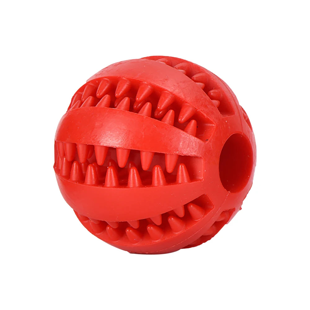 Bola de borracha interativa para pet, Mastigar brinquedo para cães pequenos, Limpeza dos dentes, Acessórios para cachorros