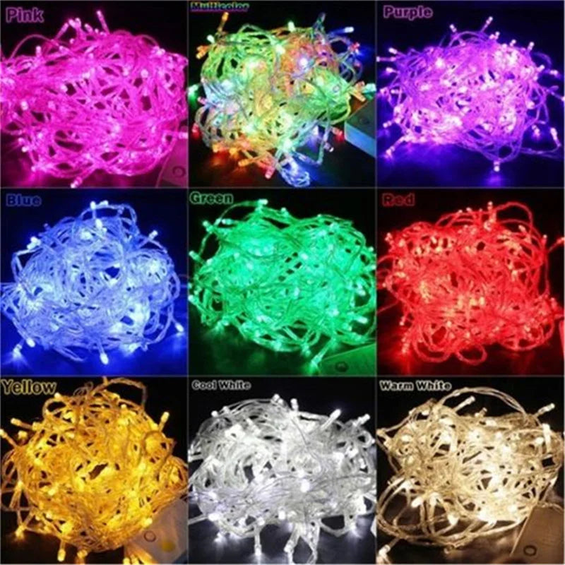 Christmas Lights 10M 20M 30M 50M 100M Decorative Led String Fairy Light 8 Modes Garlands Lights For Wedding Party Holiday Lights