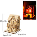 Decorações de natal natal led luz casa de madeira luminosa cabine mesa ornamentos noite lâmpada para casa ano novo crianças presentes