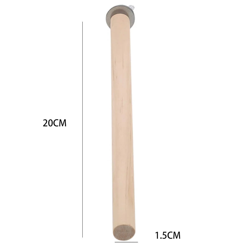 Papagaio animal de estimação cru pé vara de madeira pendurado suporte rack brinquedo sticksstand periquito ramo poleiros para gaiola de pássaros barra suprimentos para animais de estimação Kasa & Pet