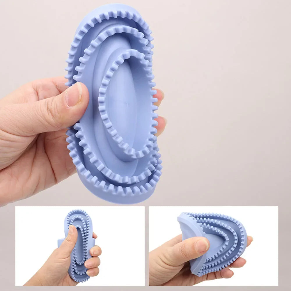 Escova para Pelos de Animais de Estimação para Gatos e Cães, Ferramenta de Higiene para Desembaraçar Pelos, Limpeza Profunda de Manchas na Pelagem, Suprimentos Essenciais para Animais de Estimação