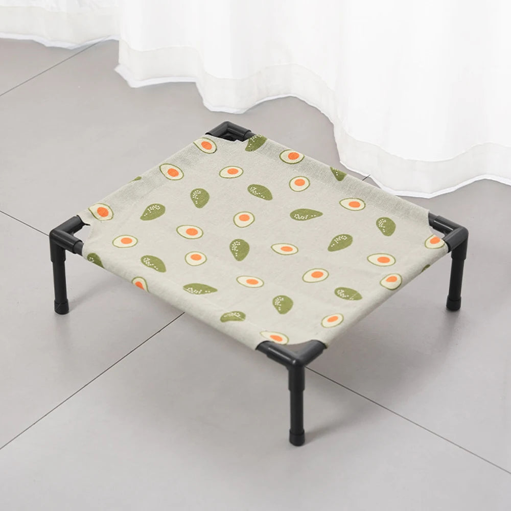 Cama Elevada para Animais de Estimação, Cama para Pequenos Animais, Respirável, Lavável, Colchão Refrescante para Coelhos, Hamsters, Gatos e Filhotes, Cama Interna