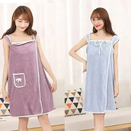Toalhas de Banho Femininas Vestíveis para Meninas 90*130cm, Secagem Rápida, para Praia, Spa, Roupão de Banho, Roupa de Banho, Toalha para Chuveiro e Academia