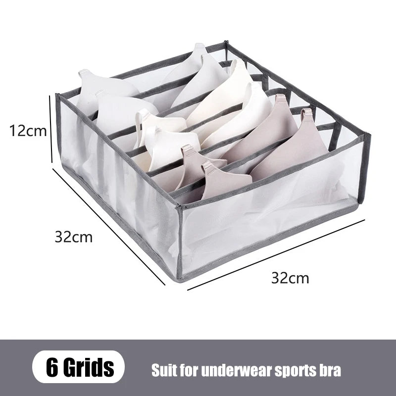 Organizador de armário, organizador de roupas íntimas para guarda-roupas, armários, gavetas, sutiã, meias, caixa organizadora de armazenamento