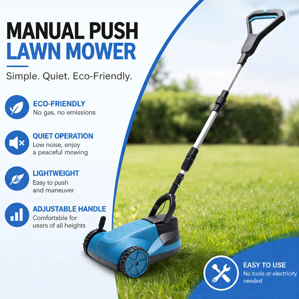 Novo Cortador de Grama Manual de Alta Performance com Bateria de Lítio para Jardim e Quintal – Manutenção Eficiente de Gramados