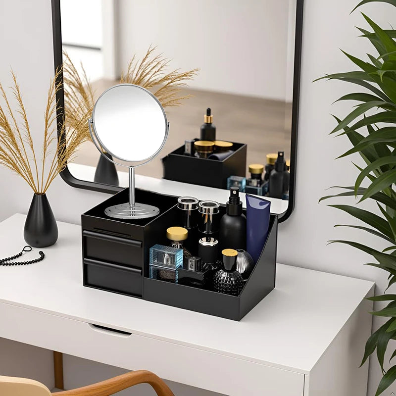 Organizador de Colônias para Homens, Suporte para Colônias para Cômoda, Suporte para Perfumes, Organizador de Bancada de Banheiro com Gavetas