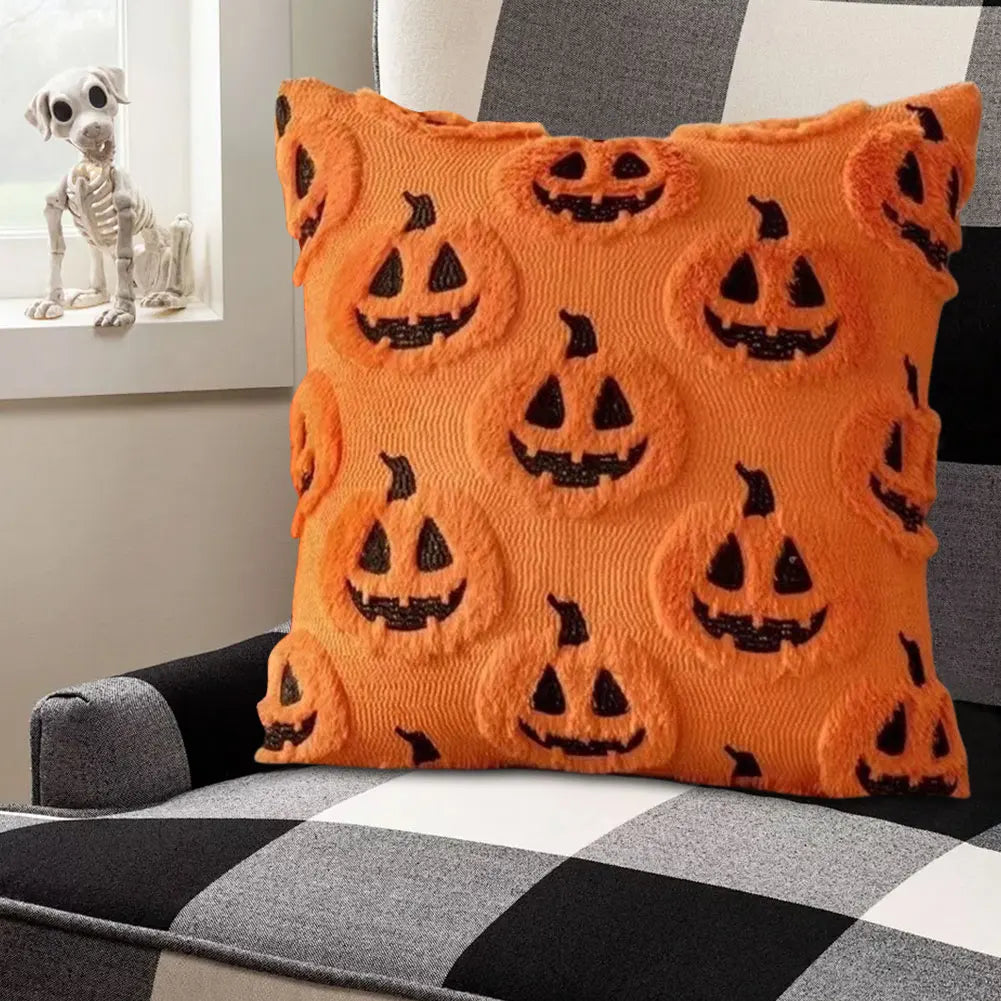 Decoração de halloween para casa dos desenhos animados abóbora morcego fantasma fronha horror macio fronha fontes festa haloween casa ornamento