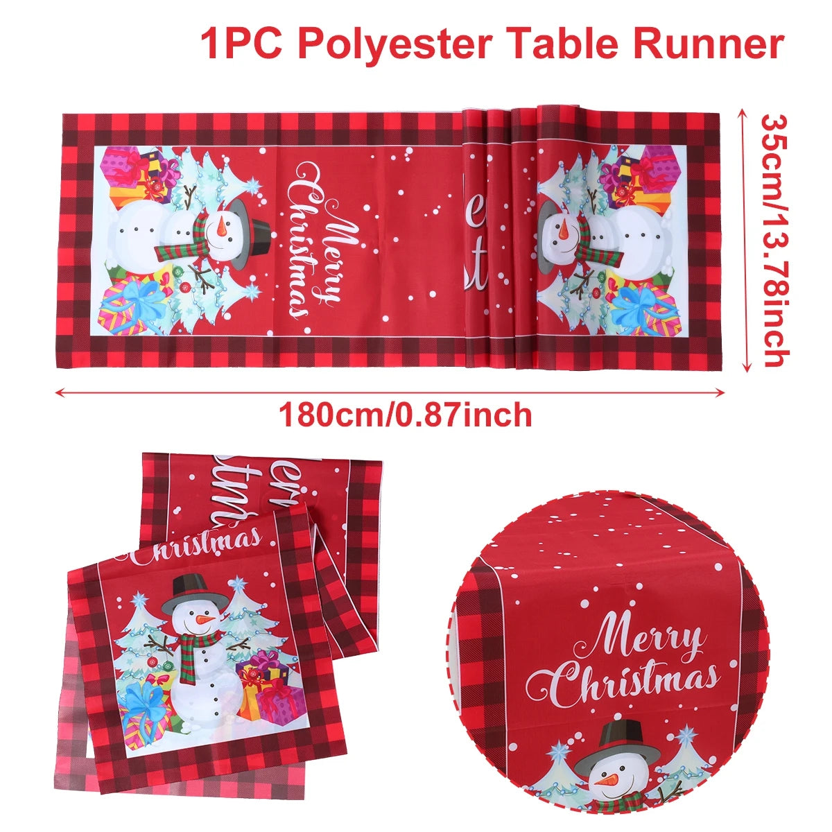 Natal papai noel corredor de mesa navidad natal noel árvore boneco de neve bandeira de mesa feliz natal decoração para casa 2025 ano novo 2026