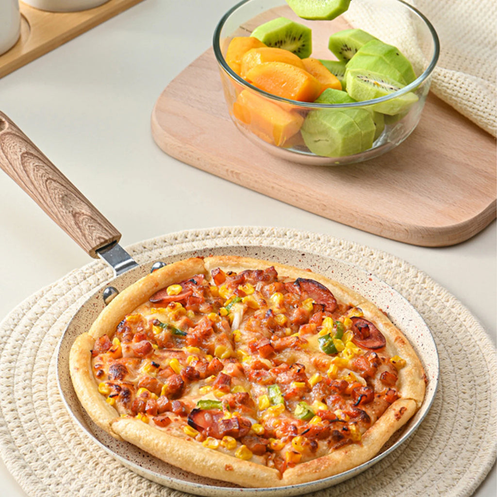 10in engrossado omelete pan pizza frigideira pote de bife cozinhar para fogão a gás de indução panelas de cozinha antiaderente panelas de panqueca Kasa & Pet Store