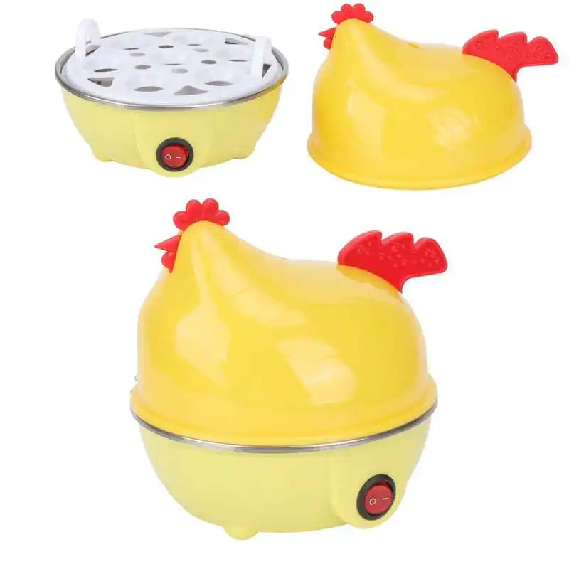 Fogão de Ovos Elétrico com Capacidade de 7 Ovos, Desligamento Automático, Mini Pequeno Almoço, Caldeira Rápida de Ovos, 350W