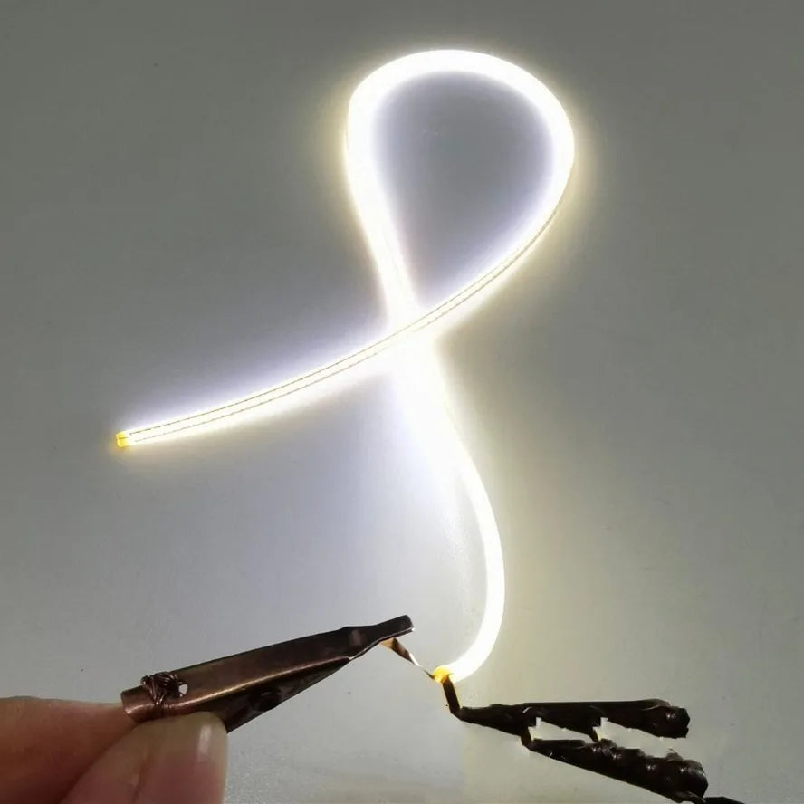 Led mesmo final filamento flexível ultra fino 3v espiral lâmpada filamento retro edison lâmpada peças diodo iluminação tira decoração Kasa & Pet