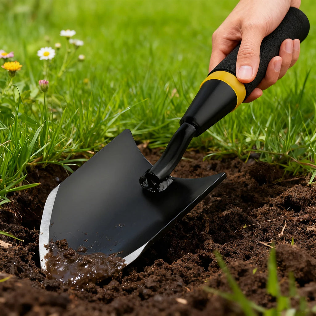 Pá de jardim ferramentas de jardinagem pás agrícolas ferramenta multifuncional mini equipamento de mão ferramentas ao ar livre aço inoxidável