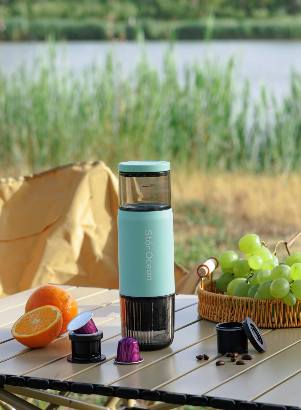 Máquina de Café Portátil para Preparação Conveniente de Café