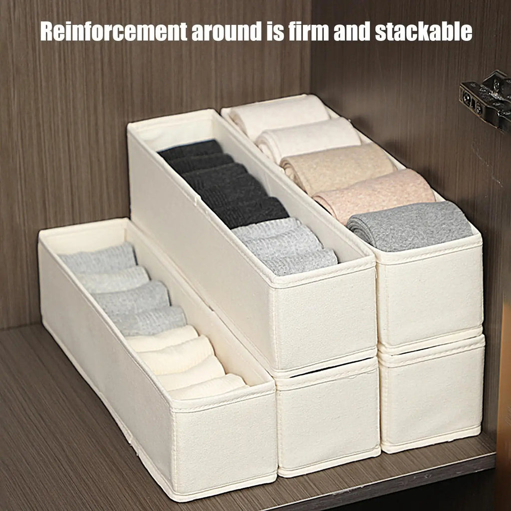 Organizadores de Armazenamento para Gavetas de Guarda-Roupa, Caixa de Armazenamento para Roupas, Organizador para Camisetas, Jeans, Roupas Íntimas e Calças