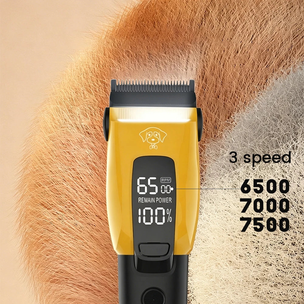 Máquina de Cortar Pelos Profissional para Animais de Estimação, Aparador de Pelos para Cães e Gatos, Carregamento Tipo-C, Máquina Elétrica para Cães Pequenos e Grandes