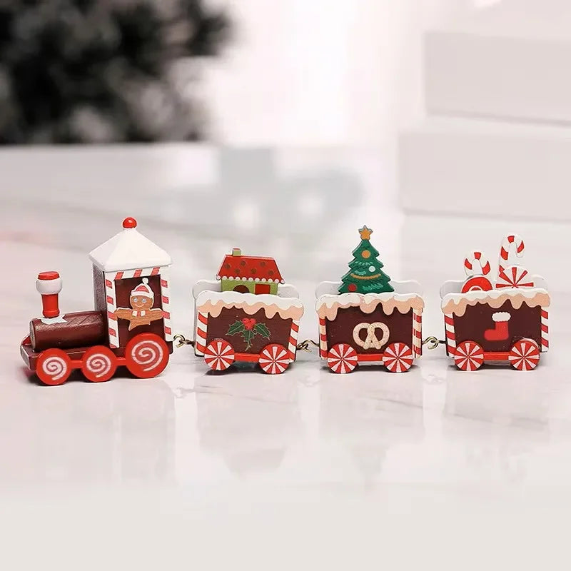 Decorações de Natal: Trem, Enfeites para Árvore de Natal, Decoração para Festas e Casa, Ano Novo 2026, Presente de Natal, Adereços para Vitrine
