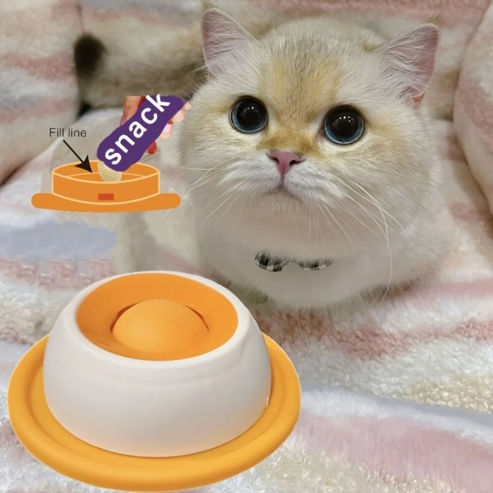 Novos brinquedos interativos para animais de estimação que promovem a saúde dental, tigela de petiscos autoestimulante, treinamento e alimentador lento para cães e gatos.