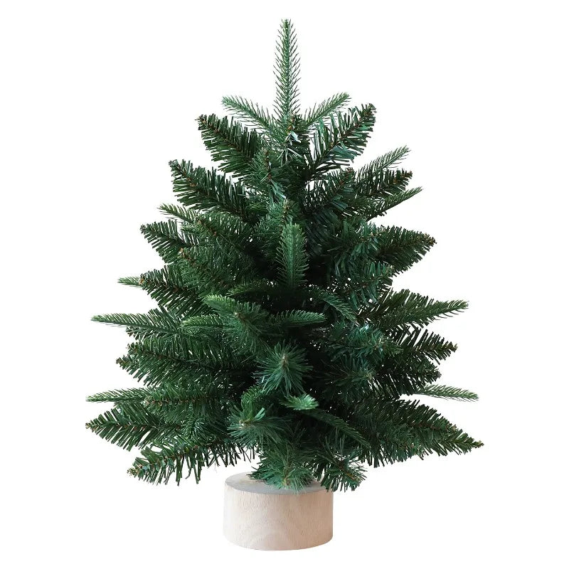 Árvore de Natal Artificial Mini de 45/60cm, Suprimentos de Decoração com Folhas e Galhos Densos, Árvore de Natal para Mesa, Presente