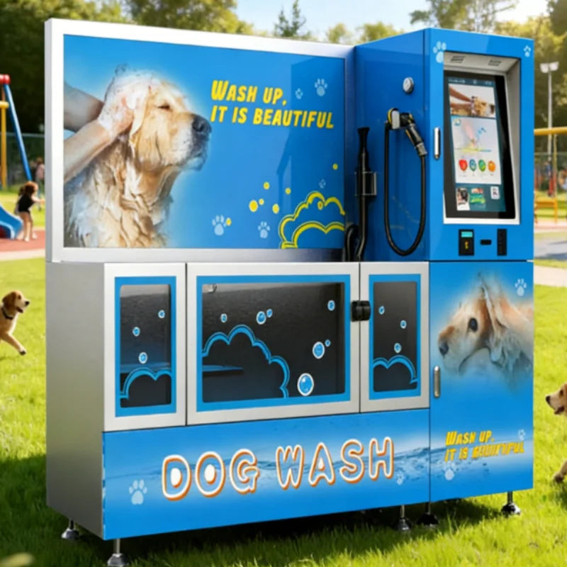Lavadora de Animais de Estimação Personalizada com Sistema de Múltiplas Opções de Pagamento e Secagem, Design Amigável para Animais para Uso em Pet Shops e Residências